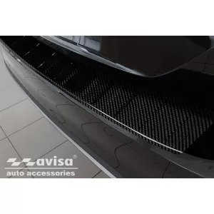 Protezione paraurti posteriore Avisa adatta per Volkswagen Passat B8 station wagon, R-line, Alltrack 2014-2019, dopo il 2019, carbonio-image-6212000