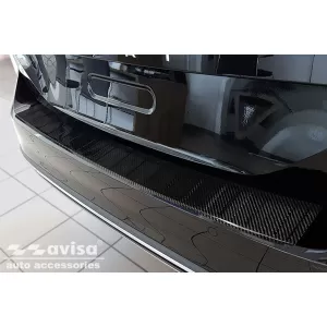 Protezione paraurti posteriore Avisa adatta per Volkswagen Passat B8 station wagon, R-line, Alltrack 2014-2019, dopo il 2019, carbonio-image-6212001