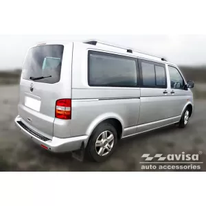 Protezione paraurti posteriore Avisa adatta per Volkswagen Transporter T5 Multivan, Caravelle 2003-2015 con due porte posteriori e bagagliaio ad apertura verticale, Transporter T6 2015-2019, dopo il 2-image-6212015