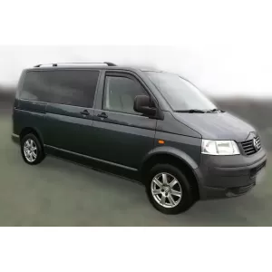 Protezione paraurti posteriore Avisa adatta per Volkswagen Transporter T5 Multivan, Caravelle 2003-2015 con due porte posteriori e bagagliaio ad apertura verticale, Transporter T6 2015-2019, dopo il 2-image-6212016
