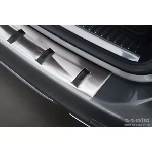 Protezione Avisa rinforzata adatta per paraurti posteriore di Mercedes C-Class W205 station wagon 2014-2021, cromo-image-6212021