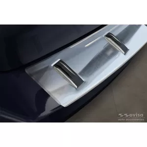 Protezione Avisa rinforzata adatta per paraurti posteriore di Skoda Octavia Combi 2016-2019, cromo-image-6212025