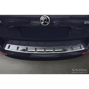 Protezione Avisa rinforzata adatta per paraurti posteriore di Skoda Octavia Combi 2016-2019, cromo-image-6212026