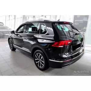 Protezione Avisa rinforzata adatta per paraurti posteriore di Volkswagen Tiguan, R-line, Allspace 2015-2020, dopo il 2020, eHybrid dopo il 2020, cromo-image-6212035