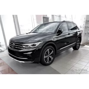 Protezione Avisa rinforzata adatta per paraurti posteriore di Volkswagen Tiguan, R-line, Allspace 2015-2020, dopo il 2020, eHybrid dopo il 2020, cromo-image-6212036