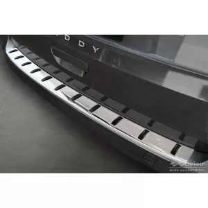Protezione Avisa rinforzata adatta per paraurti posteriore di Volkswagen Caddy dopo il 2020, cromo-image-6212043