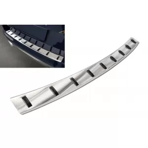 Reinforced Avisa protector suitable for rear bumper of Skoda Kamiq crossover after 2019, chrome