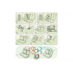 Kegel Apollo series upholstery suitable for rear seats, black with gray-image-6212156
