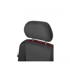 Tapițerie Kegel seria Ares Tailor Made pentru bancheta triplă completă din spate, potrivită pentru Renault Trafic, Opel Vivaro, Nissan Primastar 2001-2014, neagră-image-6212176