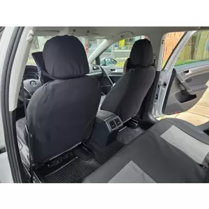 Rivestimento Kegel adatto per i sedili anteriori e posteriori della Volkswagen Golf VII 2012-2019, nero con motivo-image-6212231