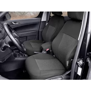 Kegel upholstery suitable for front seats of Skoda Yeti 2013-2017, black with pattern