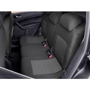 Rivestimento Kegel adatto per i sedili anteriori e posteriori della Skoda Yeti 2013-2017, nero con motivo-image-6212252