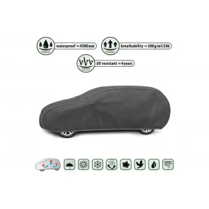 Car cover Kegel Optimal Garage series size XL grey suitable for hatchback, estate