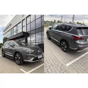 Pedane laterali adatte per Hyundai Santa Fe 2019-2024-image-6212782