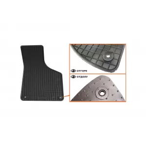 Mochete din cauciuc specifice, potrivite pentru Audi A3 3 uși, Sportback, S3 2003-2012, A3 Cabriolet 2008-2014, set de 4 piese, culoare neagră-image-6212898