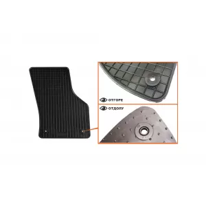 Mochete din cauciuc specifice, potrivite pentru Audi A3 2012-2020, A3 Cabriolet după 2014, set de 4 piese, culoare neagră-image-6212908
