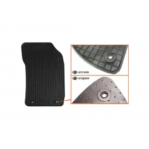 Mochete din cauciuc specifice, potrivite pentru Audi A1 2010-2018, set de 4 piese, culoare neagră-image-6212924
