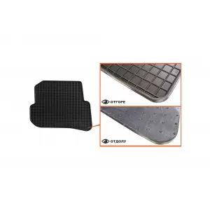 Mochete din cauciuc specifice, potrivite pentru Audi A1 2010-2018, set de 4 piese, culoare neagră-image-6212926