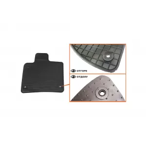 Mochete din cauciuc specifice, potrivite pentru Audi Q7 2006-2015, set de 4 piese, culoare neagră-image-6212939