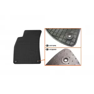 Mochete de cauciuc specifice, potrivite pentru Audi A4 sedan 2000-2007, A4 wagon 2000-2008, Seat Exeo, Exeo ST 2009-2013, set de 4 piese, culoare neagră-image-6213007