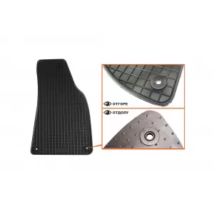Mochete de cauciuc specifice, potrivite pentru Audi A4 sedan 2000-2007, A4 wagon 2000-2008, Seat Exeo, Exeo ST 2009-2013, set de 4 piese, culoare neagră-image-6213008