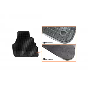 Mochete din cauciuc specifice, potrivite pentru Audi A6 1997-2004, set de 4 piese, culoare neagră-image-6213036