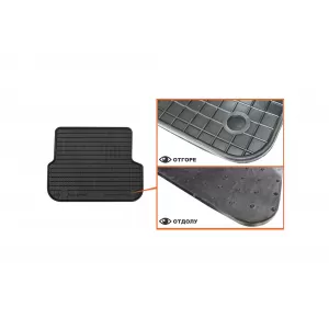 Mochete din cauciuc specifice, potrivite pentru Audi A6 sedan, wagon 2006-2011, set de 4 piese, culoare neagră-image-6213045