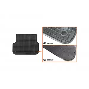 Mochete din cauciuc specifice, potrivite pentru Audi A6 sedan, wagon 2006-2011, set de 4 piese, culoare neagră-image-6213046