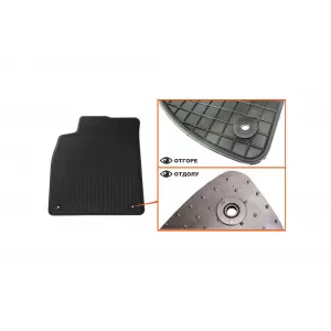 Mochete din cauciuc specifice, potrivite pentru Audi A6 2011-2018, A7 2010-2018, set de 4 piese, culoare neagră-image-6213053