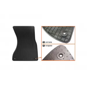 Mochete din cauciuc specifice, potrivite pentru Audi A6 2011-2018, A7 2010-2018, set de 4 piese, culoare neagră-image-6213054