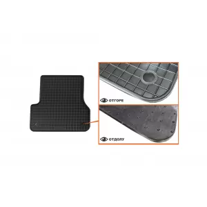 Mochete din cauciuc specifice, potrivite pentru Audi A6 2011-2018, A7 2010-2018, set de 4 piese, culoare neagră-image-6213055