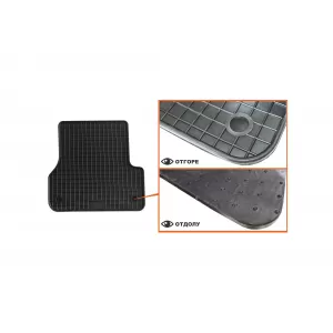 Mochete din cauciuc specifice, potrivite pentru Audi A6 2011-2018, A7 2010-2018, set de 4 piese, culoare neagră-image-6213056