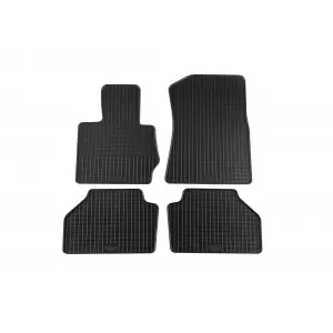 image-76-Specific rubber mats suitable for BMW X3 F25 2010-2017, X4 F26 2014-2018, 4-piece set, black color