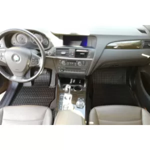 Mochete din cauciuc specifice, potrivite pentru BMW X3 F25 2010-2017, X4 F26 2014-2018, set de 4 piese, culoare neagră-image-6213139