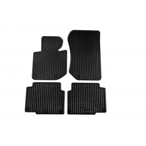 image-79-Specific rubber mats suitable for BMW 3 Series E36 sedan, wagon, coupe, compact 1991-1998, 4-piece set, black color