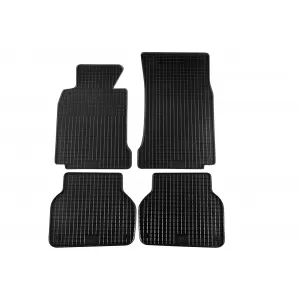image-0-Specific rubber mats suitable for BMW 5 Series E39 1996-2003, 4-piece set, black color