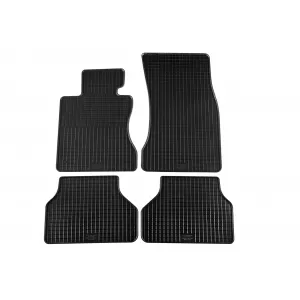 image-3-Specific rubber mats suitable for BMW 5 Series E60 sedan, E61 wagon 2003-2010, 4-piece set, black color