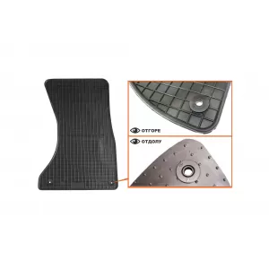 Mochete din cauciuc specifice, potrivite pentru Audi A5 coupe, S5 2007-2017, A5 cabrio 2009-2017, set de 4 piese, culoare neagră-image-6213212