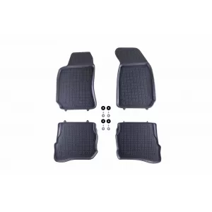 image-12-Specific rubber mats suitable for VW Passat 1996-2005, 4-piece set, grey color