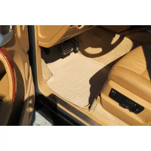 Mats din cauciuc specifice, potrivite pentru VW Touareg, Porsche Cayenne 2002-2010, set de 4 piese, culoare bej-image-6213307