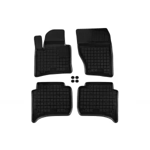 image-25-Specific rubber mats suitable for VW Touareg, Porsche Cayenne 2010-2018, 4-piece set, black color