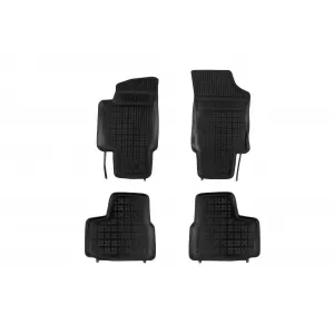 Specifikus gumiszőnyeg garnitúra VW Up, Skoda Citigo, Seat Mii 2011-tő, nem EV verziókhoz, 4 részes, fekete-image-6213357