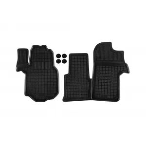 Mănuși de cauciuc specifice potrivite pentru VW Crafter, Man TGE după 2017, pentru scaunele din prima și a doua linie, set de 3 piese, culoare neagră-image-6213394