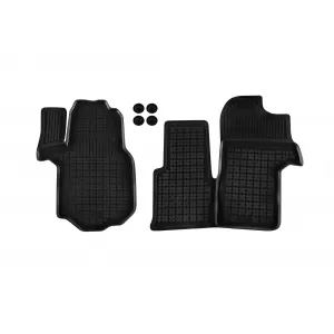 image-36-Specific rubber mats suitable for Man TGE after 2017, 2-piece set, black color