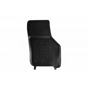 Specific rubber mats suitable for VW Golf VIII hatchback System Mild Hybrid after 2019, 4-piece set, black color-image-6213433