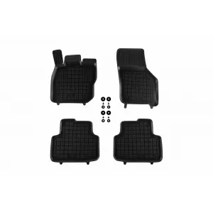image-42-Specific rubber mats suitable for Volkswagen Golf VIII after 2019, 4-piece set, black color, without Hybrid version