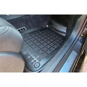 Mănuși din cauciuc specifice, potrivite pentru Audi A4 B6, B7 2000-2008, set de 4 piese, culoare neagră-image-6213590