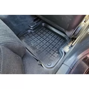 Mănuși din cauciuc specifice, potrivite pentru Audi A4 B6, B7 2000-2008, set de 4 piese, culoare neagră-image-6213592