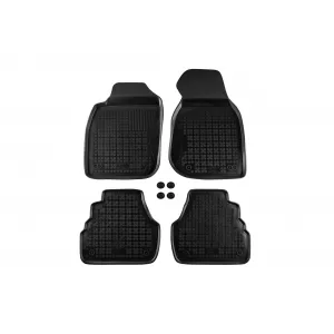 image-70-Specific rubber mats suitable for Audi A6 C5 1997-2004, 4-piece set, black color