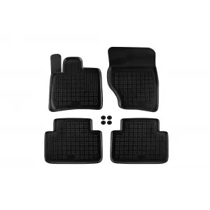 image-73-Specific rubber mats suitable for Audi Q7 2005-2015, 4-piece set, black color